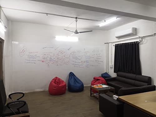 Image of D1 - Whiteboard Self-Adhesive Sticker for Office & Home, Writable Film, Writable Sheet, White Board Film, Whiteboard Sheet for Wall, Wood, Glass, Metal, Plastic(40 Sq. Ft(10Ft.*4Ft)