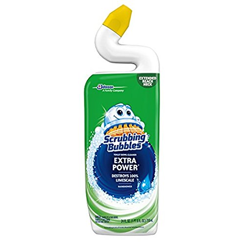 Scrubbing Bubbles Toilet BowlCleaner, Extra Power, Rainshower, 24 fl oz (Pack of 2)