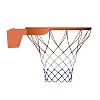 THUNDERBAY 18 inch Standard Double Spring Flex Reinforced Wall Mounted Basketball Rim, Two Nylon Nets Include One Nightlight Basketball Net