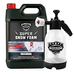 Vanilla Snow Foam Plus 2L Pump up Snow Cannon Gun For Car Van Caravan 5L Super Thick Pre Wash Pressurised Snow Cannon Lance Kit No Jet/Pressure Washer Needed (Vanilla)