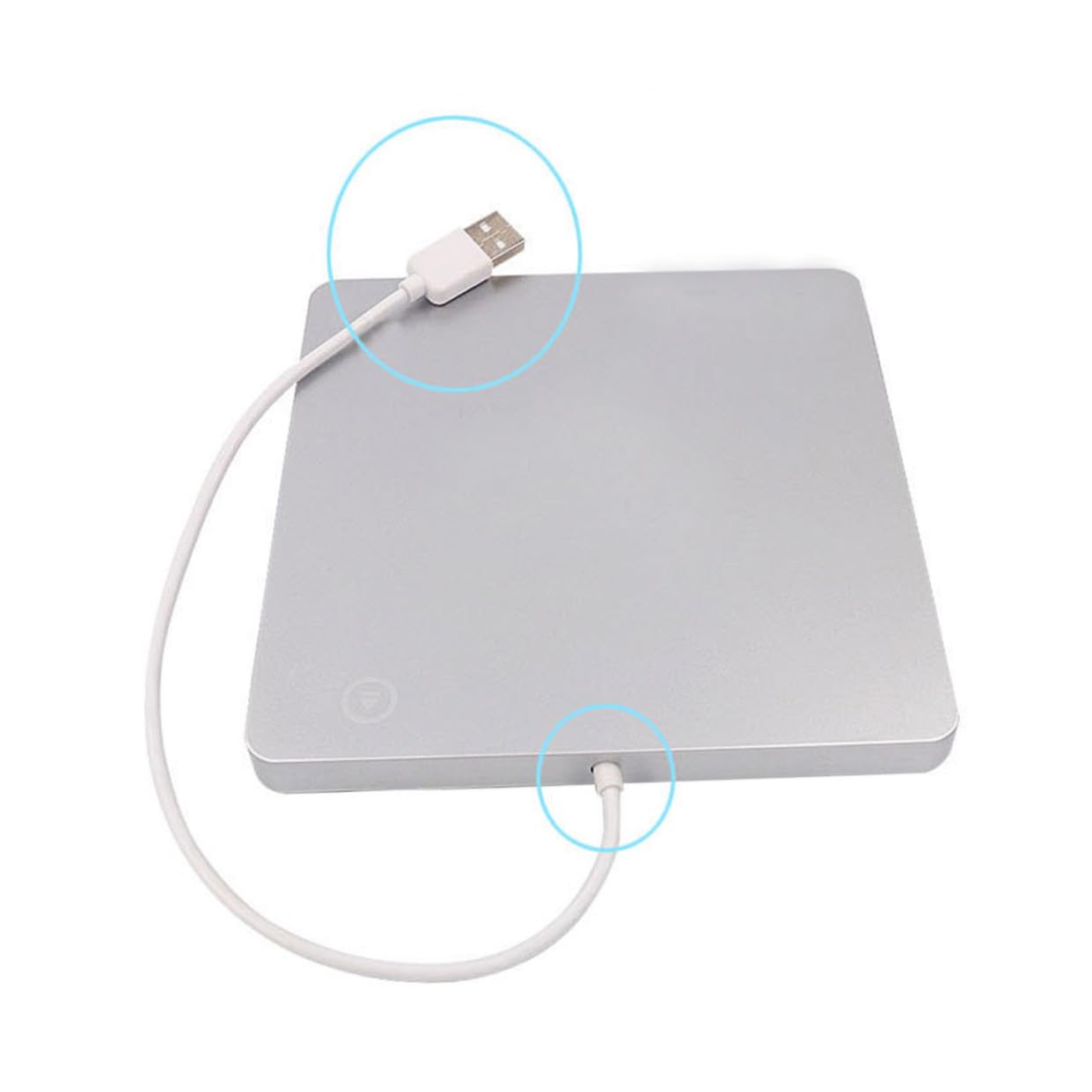 Gadpiparty Unità Ottica Esterna Usb Slot in Load Per Cd Dvd Rw Masterizzatore Per Laptop e Pc Design Elegante e Pratico Senza Adattatore Esterno Facile Da Usare