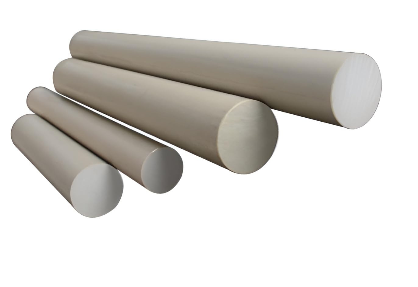 2er-Set PEEK Rundstab - 8 x 1000 mm - Polyetheretherketon Natur