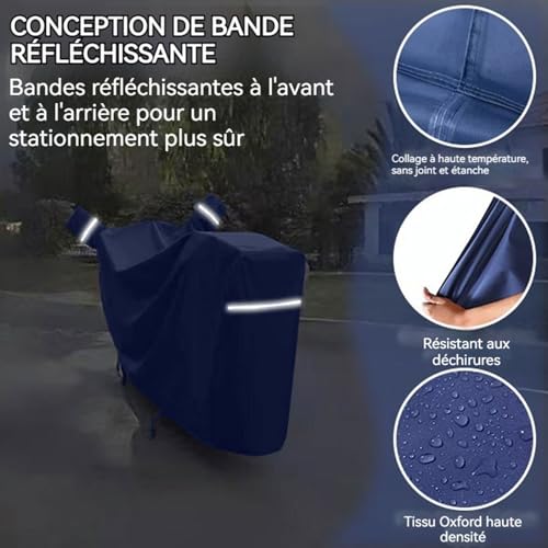 JFBHSD Housse De Moto(Blue) – vue 3