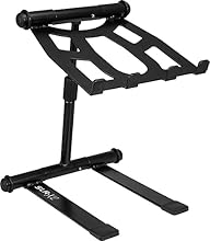 Height-adjustable, 360° rotating shelf For all standard laptop formats 30-43 cm (12-17 inches) Omnitronic branded product from Steinigke Showtechnic – the company has stood for absolutely reliable quality since 1979. Quick release fasteners for quick...