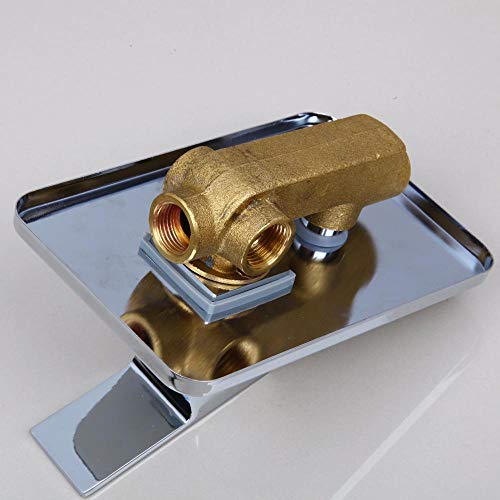 Ensemble de douche combiné de luxe avec colonne effet pluie 16 pouces chrome