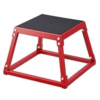 VEVOR Plyometrische Sprungbox, 305 mm Plyo-Box, Plyometrische Plattform Plyobox Rot, rutschfeste Fitness-Übungs-Step-Up-Box für Heimtraining, Konditions-Krafttraining, Gesäß, Oberschenkel Trainieren