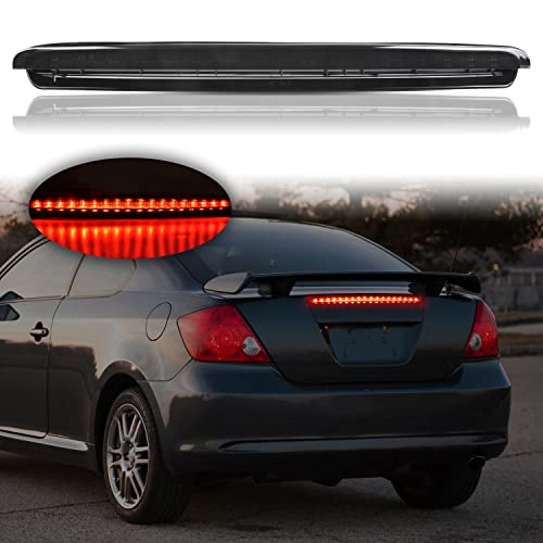 KEWISAUTO LED 3rd Third Tail Brake Light for Scion tC 05-10, Smoked Lens Rear Center High Mount Stop Light Brake Lamp Assembly for Scion tC 2005-2010 Accessories, Replace OEM #81570-21100