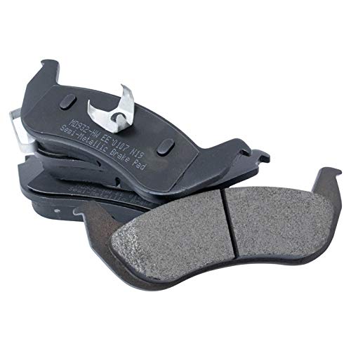 Image of TRQ Rear Brake Pad & Rotor Kit, with Chemical Kit Parking Brake Shoe Set Semi-Metallic Compatible with 2003-2004 Lincoln Town Car