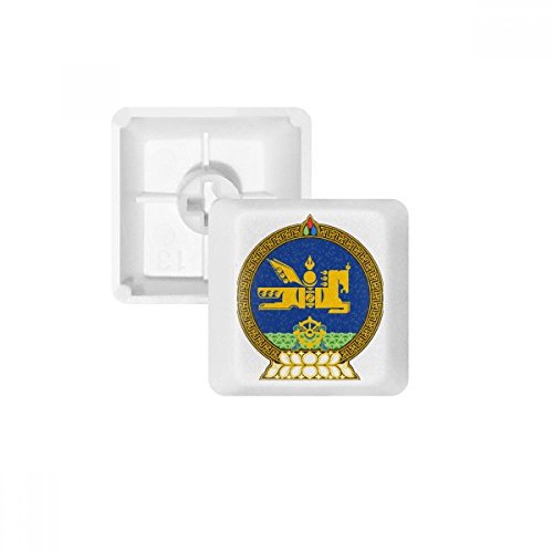 Keycaps PBT Mongolie blanc OEM sans impression pour clavier mécanique à touches R4