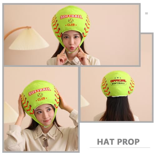 Gorra de peluche verde DOITOOL con algodon PP comoda para disfraces 4
