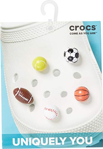 Crocs Shoe Charm 5-Pack | Personalize with Jibbitz, Sports, Small