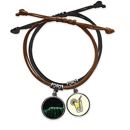 Cadeau idéal pour photographe : bracelet en cuir et corde inspiré par la nature