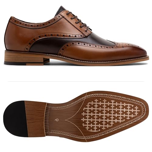 Image of Jousen Mens Dress Shoes Leather Oxford Classic Shoes Formal Business Dress Shoes for Men