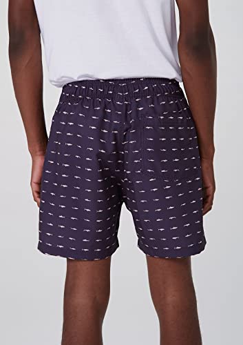 Shorts Praia Estampado Masculino Azul P