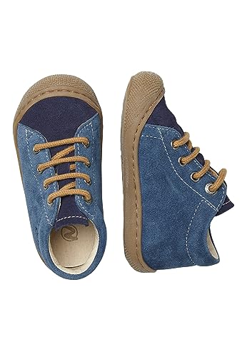 Naturino Cocoon-Chaussures Premiers Pas en Cuir, Bleu foncé 29