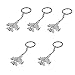 HEALLILY 5 Piezas Llavero Auxiliar de Vuelo Llavero Colgante de Avión de Metal Mini Modelo de Avión Regalo de Juguete para Niños Adultos