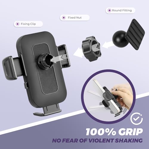 33-Inch Car Phone Holder Mount Compatible With Cadillac Lyriq 24-25(Luxury/Sport/Tech Protective),CT5 25(V&V Blackwing),XT4 24-25 (Luxury/Premium Luxury/Sport) Accessories Custom Screen 360°Adjustable