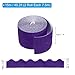 PATIKIL 3.9inch x 49.2ft Bulletin Board Border, Scalloped Trim Paper Corrugated Paper for Locker Classroom Decor Black White Cork Poster Boards, Dark Purple