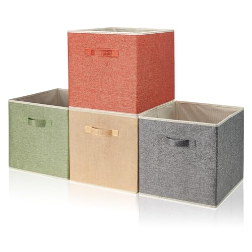 BrilliantJo Aufbewahrungsbox aus Stoff in 4er Set, 33 x 38 x 33 cm Faltbare...