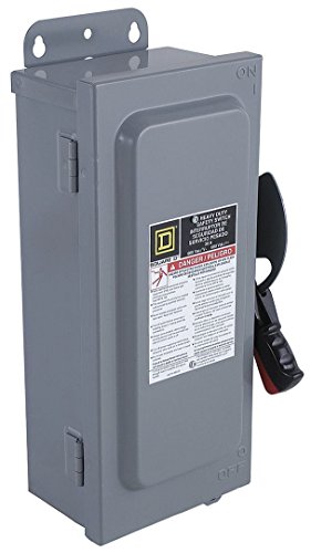 SQUARE D BY SCHNEIDER ELECTRIC H362N SWITCH FUSIBLE HD 600V 60A 3P NEUTRAL