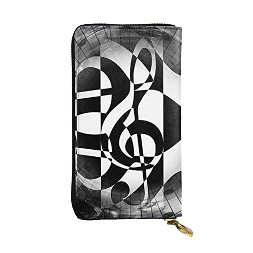 Clefs de musique sur portefeuille en cuir amusant à offrir aux passionnés