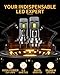 MIFMIA 𝖧𝟩 Bulbs, Real 1:1 Halogen Mini Size with Fan, 6500K Cool White, No Adapter Needed Plug-N-Play, Pack of 2, Interior Off Road Lights