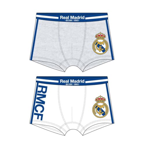 CERDÁ LIFE'S LITTLE MOMENTS Pack Boxer Single Jersey 2 Piezas Real Madrid para Niños – Ropa Interior Oficial Infantil,Diseño Exclusivo, 8 10 años
