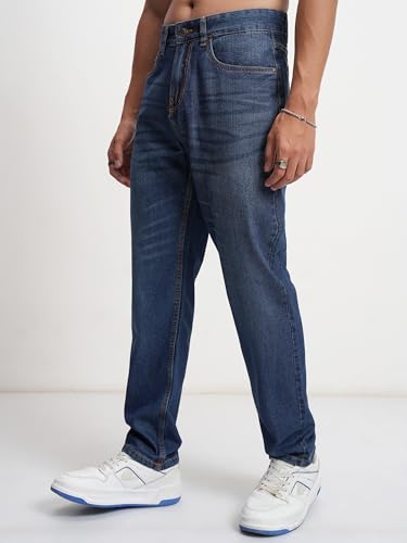 Image of Highlander Men's Straight Fit Jeans | Stretchable | Everyday Comfort & Style| Jeans for Man