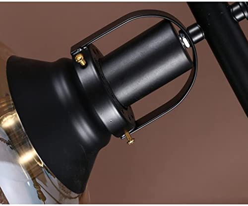 Lampe suspendue plafond billard rétro industriel en fer - 4