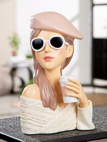 GILDE Figur Lady Adeline aus Kunstharz, weiß, strukturierte Oberfläche,...