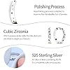 QIKAOLA 925 Sterling Silber Ohrringe für Frauen bunte Creolen kleine Hoop Huggie Ohrringe #3