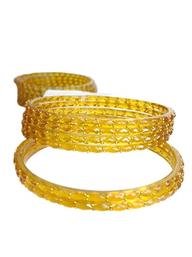 Image of JPS Plain and Glossy Finished Raindrop Glass Bangles Set for Women & Girls | Traditional Ethnic Chudi for Wedding, Party & Regular- Set of 12 Pcs of One Colour | Wedding Special