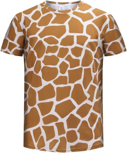 COSLAND Boys Giraffe Shirt Kids Animal Costume Medium