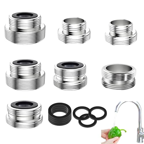 Lyivisk Lot de 7 adaptateurs de robinet adaptateur pour tuyau d'arrosage pour évier filtre à eau