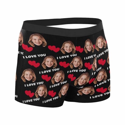 Custom Men's Face Boxer Briefs Underpants, Personalized Underwear Short with Photo Face Valentines Day Gifts for Him3