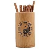 Mejora el feng shui: mejora tus espacios y los de trabajo aplicando los del feng shui aprendidos a través de esta herramienta, fomentando un ambiente armonioso, palitos de adivinación, cubo con varita de bendición china