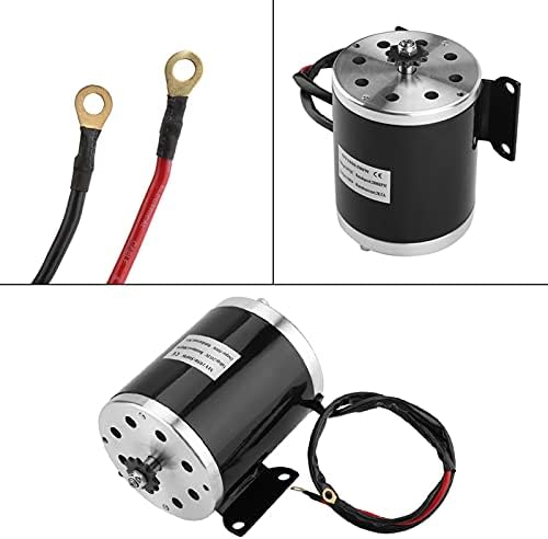 Motor, 500W DC 24V Electric Brushed Motor with Bracket for DIY Electric Scooter E Bike Go-kart