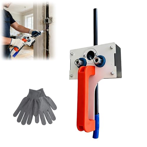 Strumento passacavi efficiente, strumento passacavi azionato da trapano per elettricisti, strumento efficiente per il passaggio di cavi in ​​tubi e pareti, sistema di guida magnetica (A)