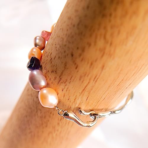 Bracelet perles d'eau douce baroques pour rayonner d'énergie positive - 4