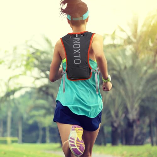 Image of INOXTO Running Hydration Vest Backpack,Lightweight Insulated Pack with 1.5L Water Bladder Bag Daypack for Hiking Trail Running Cycling Race Marathon for Women Men
