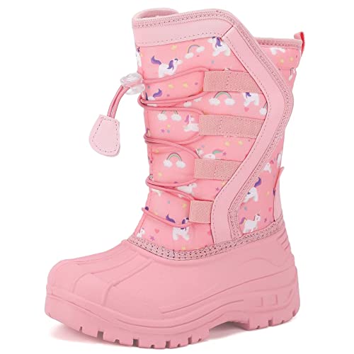 CIOR Kids Snow Boots for Boys Girls Toddler Winter Outdoor Boots Waterproof with Fur Lined(Toddler/Little Kids/Big Kid)