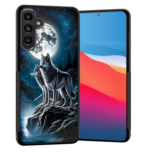 Coque Samsung Galaxy S25 FE loup lune - Protégez votre écran 6,7" des chutes au quotidien