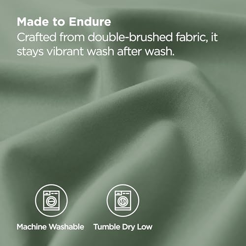 Image of Bedsure King Size Pillow Cases Set of 2 - Sage Green Brushed Microfiber Pillowcases 2 Pack, Super Soft Pillow Case Cover with Envelope Closure for Kids, Wrinkle, Fade Resistant, 20x36 Inches