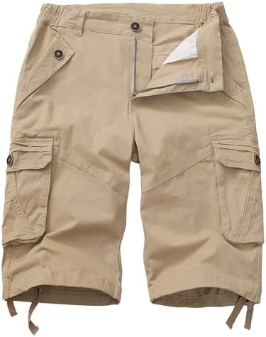 Hiking Shorts GSGGIG Women's Cotton Twill Relaxed Fit Bermuda