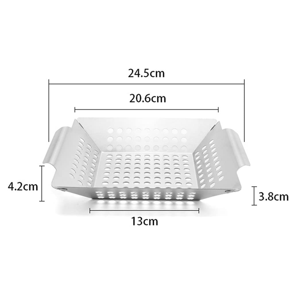 KANBUN duży kosz do grillowania na więcej warzyw mięso kosz na grilla ze stali nierdzewnej akcesoria do grilla taca Bbq Double the comfort