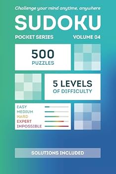 Paperback Sudoku Pocket Book nº4: Travel-Sized Challenges for Every Journey: From Easy to Imposible Book