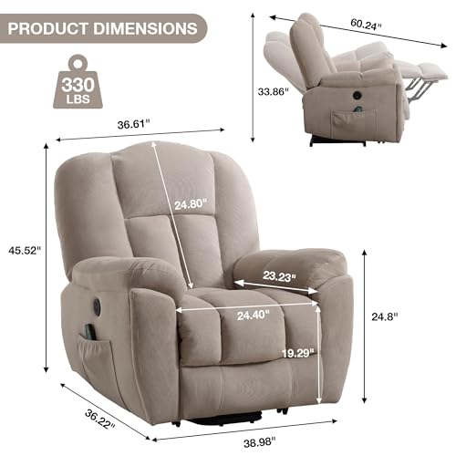 Sillón reclinable con masaje y calefacción miniatura 2