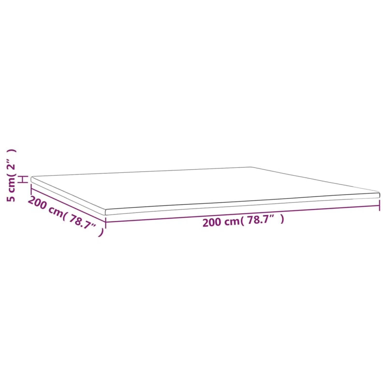 Sobrecolchón 200x200x5 cm, Colchon, Sobrecolchon, Cubre Colchon, Topper Colchon, Mattress Topper, Funda Colchón