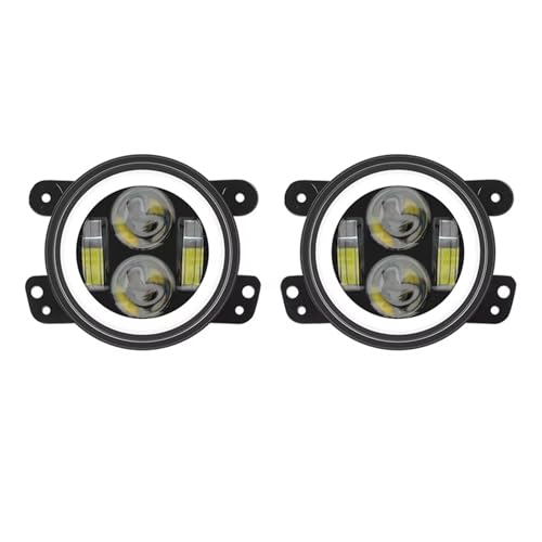 Feu avant antibrouillard universel 4 pouces pour Jeep Wrangler JK étanche LED