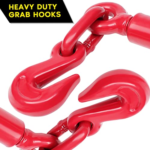 Gpoas 167659-5326-1714463351 4 Pack Ratchet Chain Binder, 1/4 To 5/16 Inch Load Binders 2600Lbs Working Load Capacity thumb #4